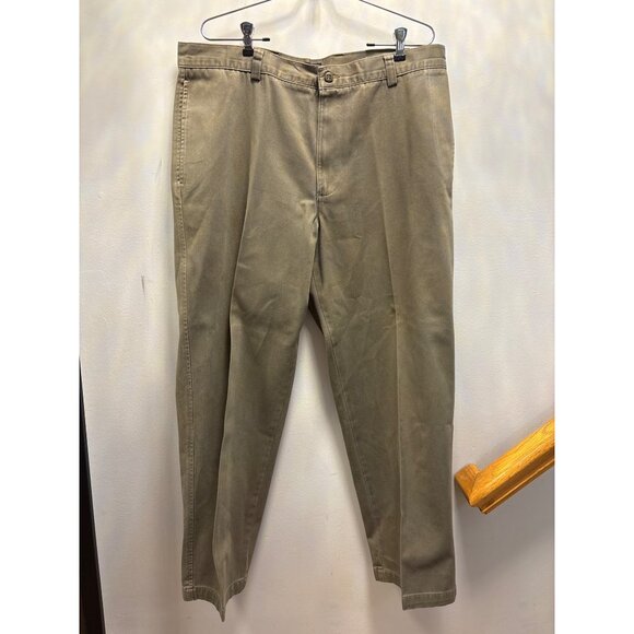 Dockers Khaki Mens Khaki Chino Pants Straight-Leg Flat Front Cotton SZ38X31 - Picture 6 of 14